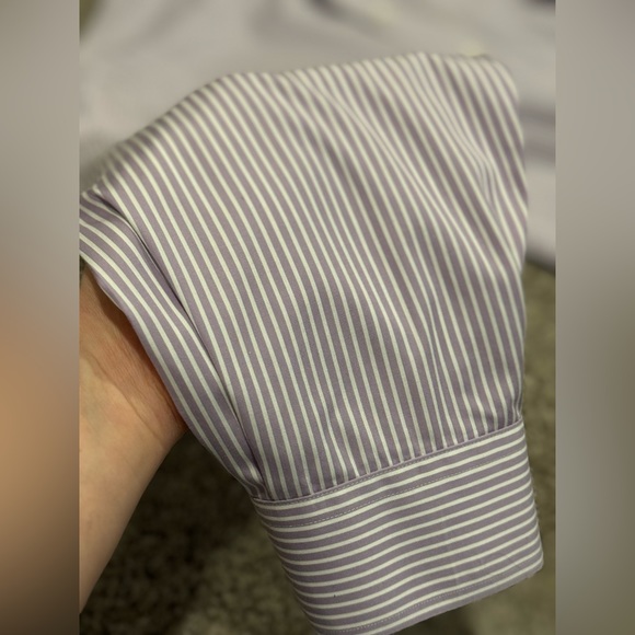 Jos. A. Bank Traveler’s Collection Light Purple Striped Dress Shirt - Picture 6 of 6